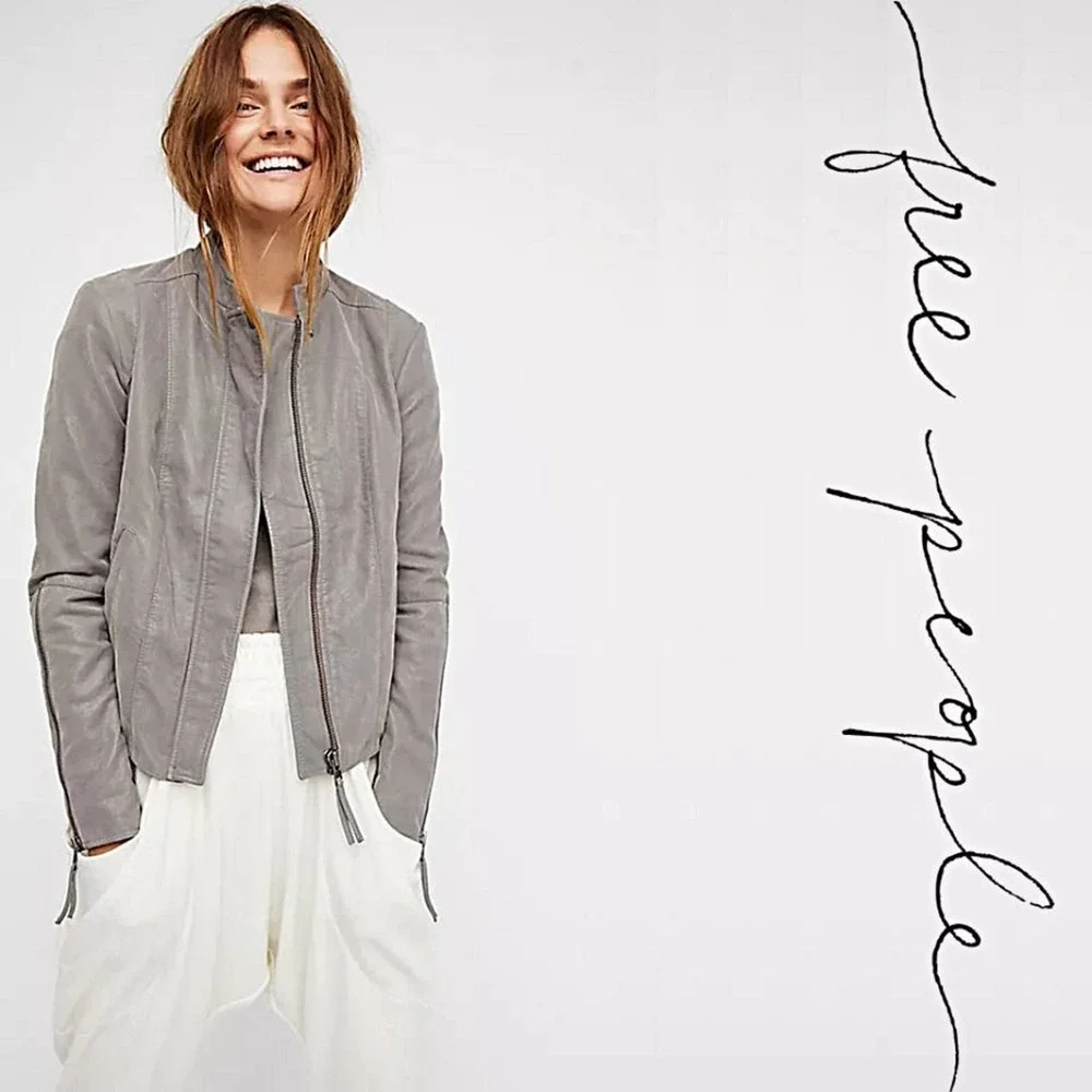 Free People Cool & Clean Jacket in Grey - Picture 1 of 5